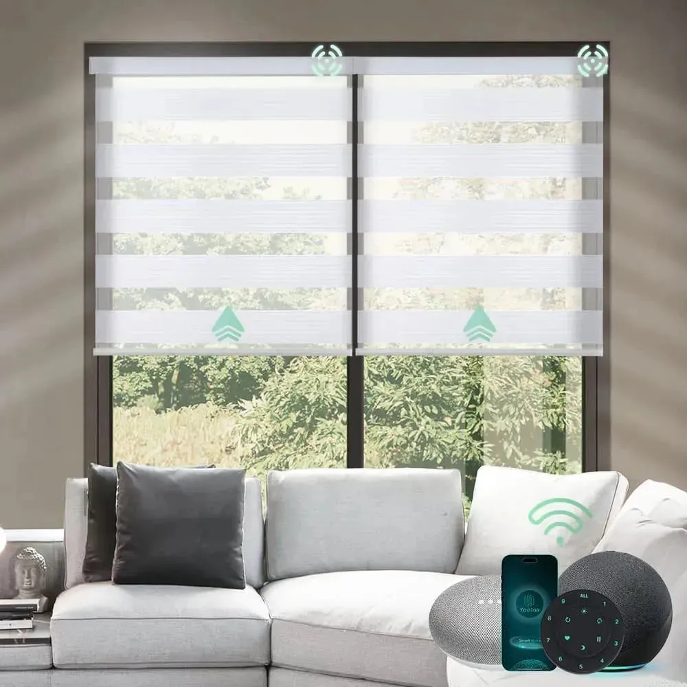 Yoolax Motorized Zebra Blinds V-Series