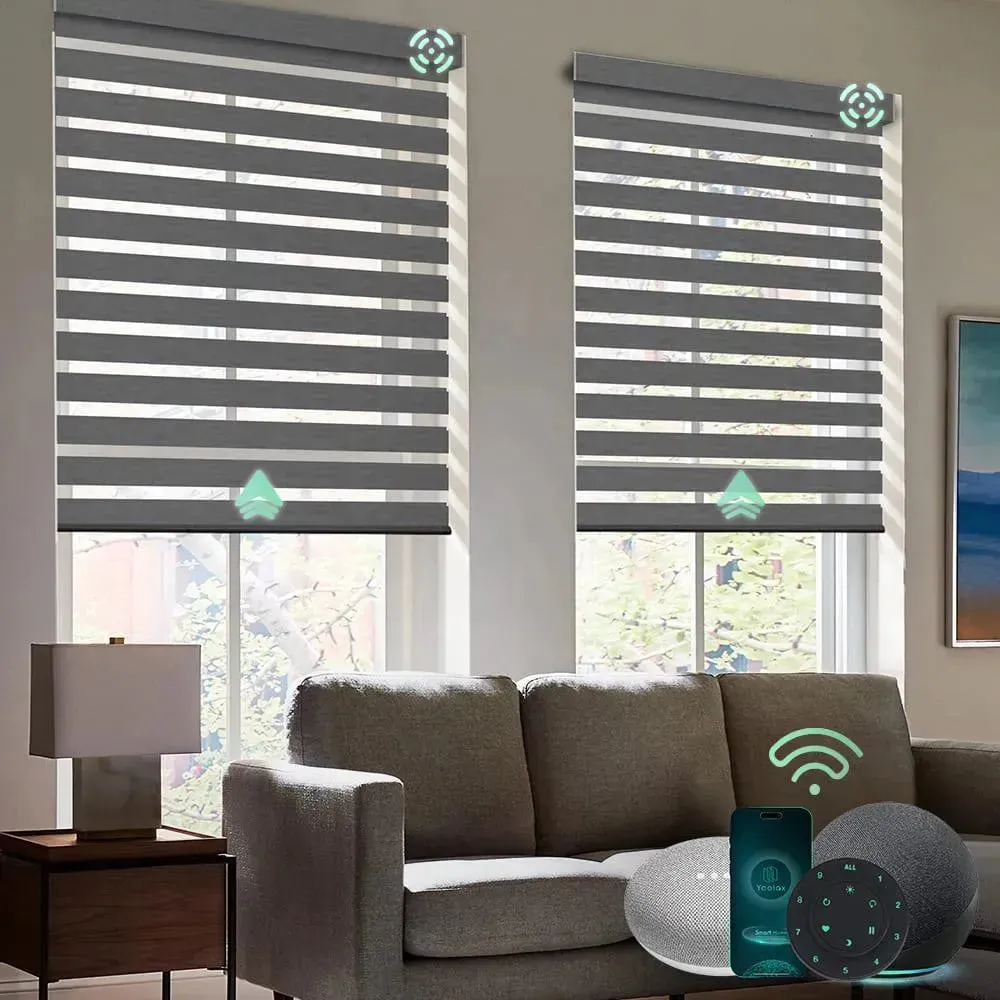 Yoolax Motorized Zebra Blinds V-Series