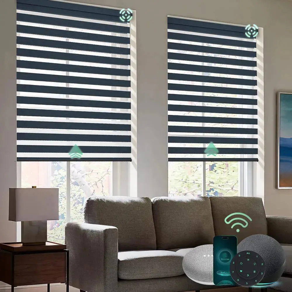 Yoolax Motorized Zebra Blinds V-Series