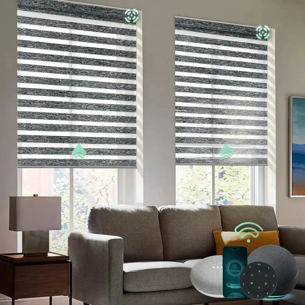 Yoolax Motorized Zebra Blinds V-Series