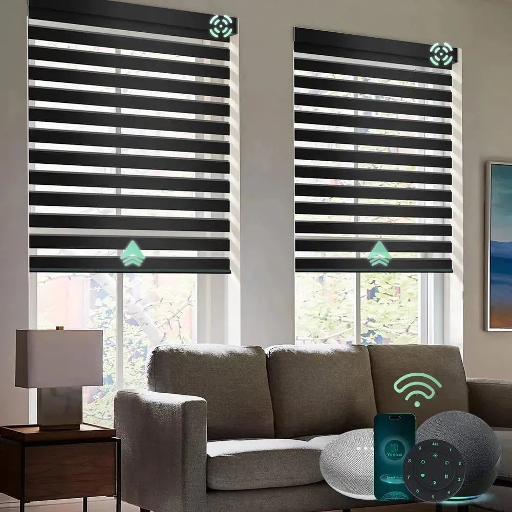 Yoolax Motorized Zebra Blinds V-Series