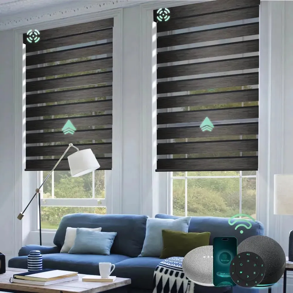 Yoolax Motorized Zebra Blinds