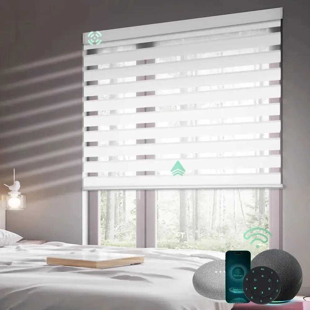 Yoolax Motorized Zebra Blinds