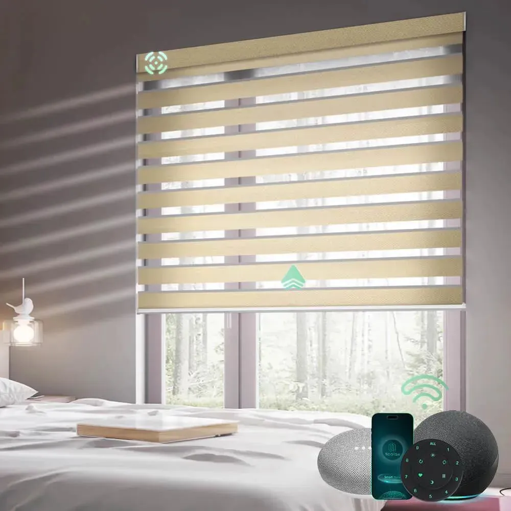 Yoolax Motorized Zebra Blinds