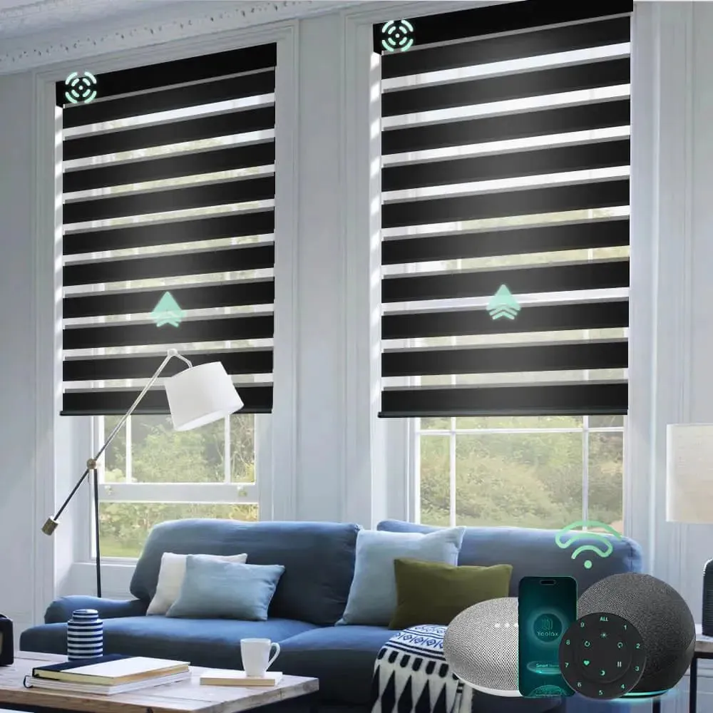 Yoolax Motorized Zebra Blinds