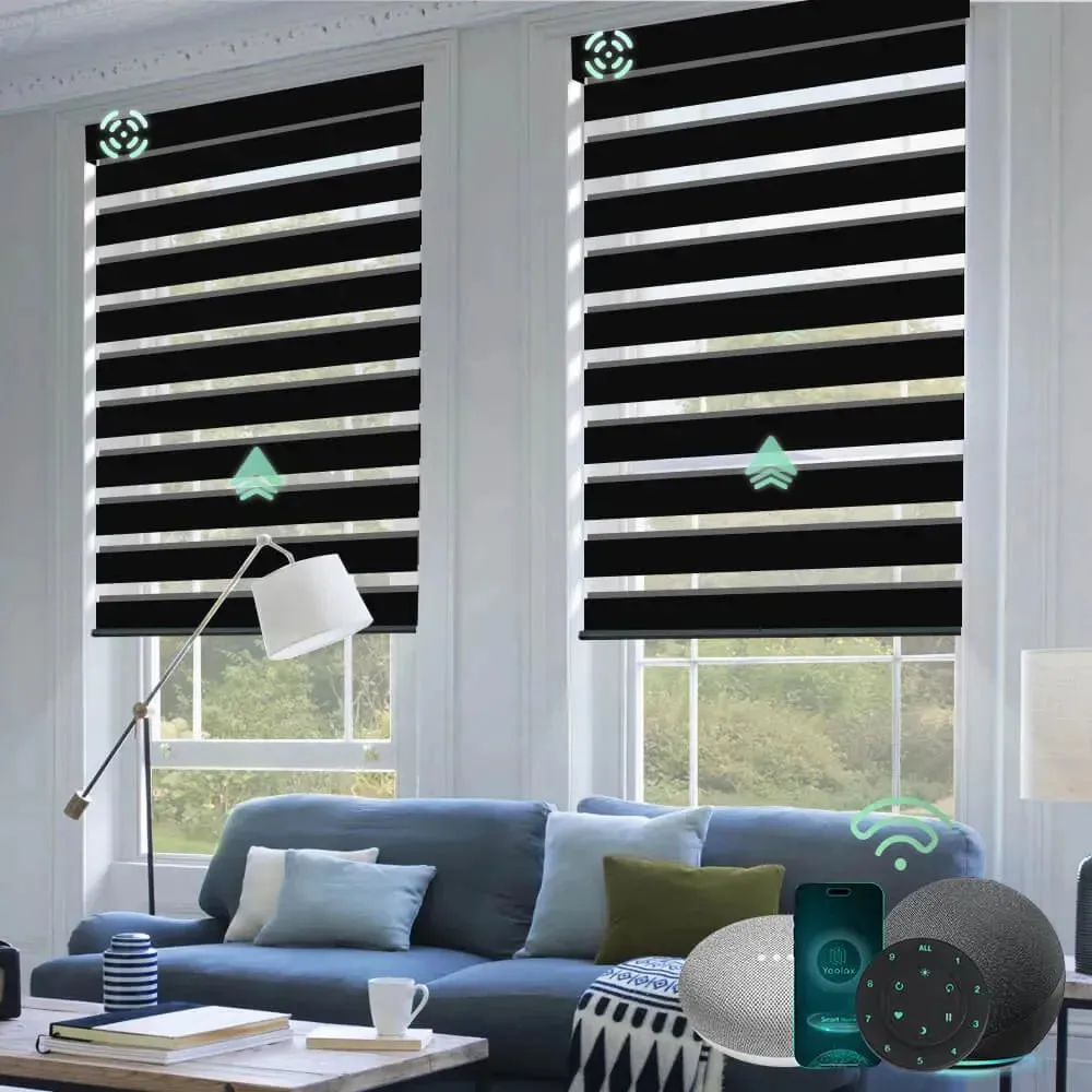 Yoolax Motorized Zebra Blinds