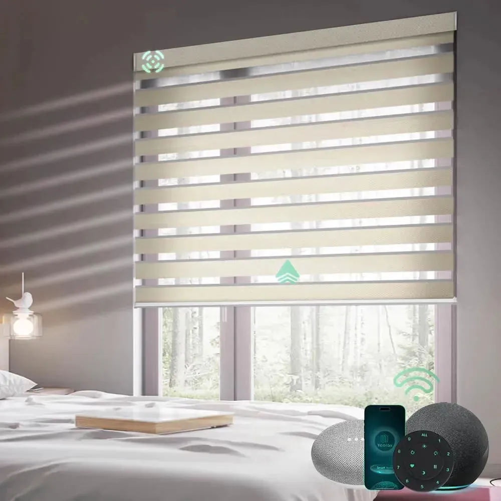 Yoolax Motorized Zebra Blinds