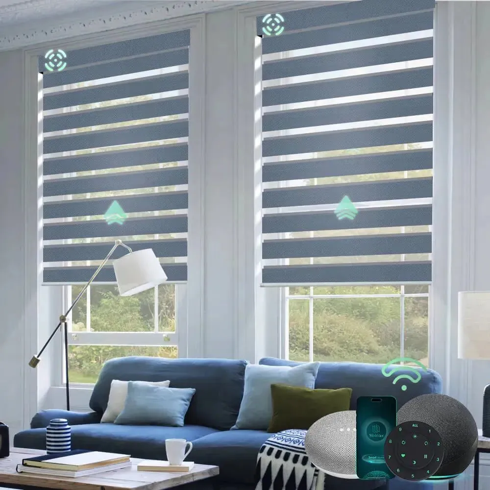 Yoolax Motorized Zebra Blinds