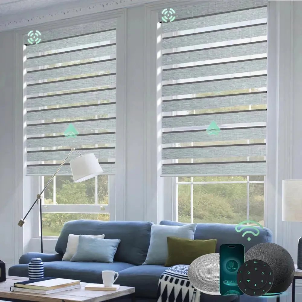 Yoolax Motorized Zebra Blinds