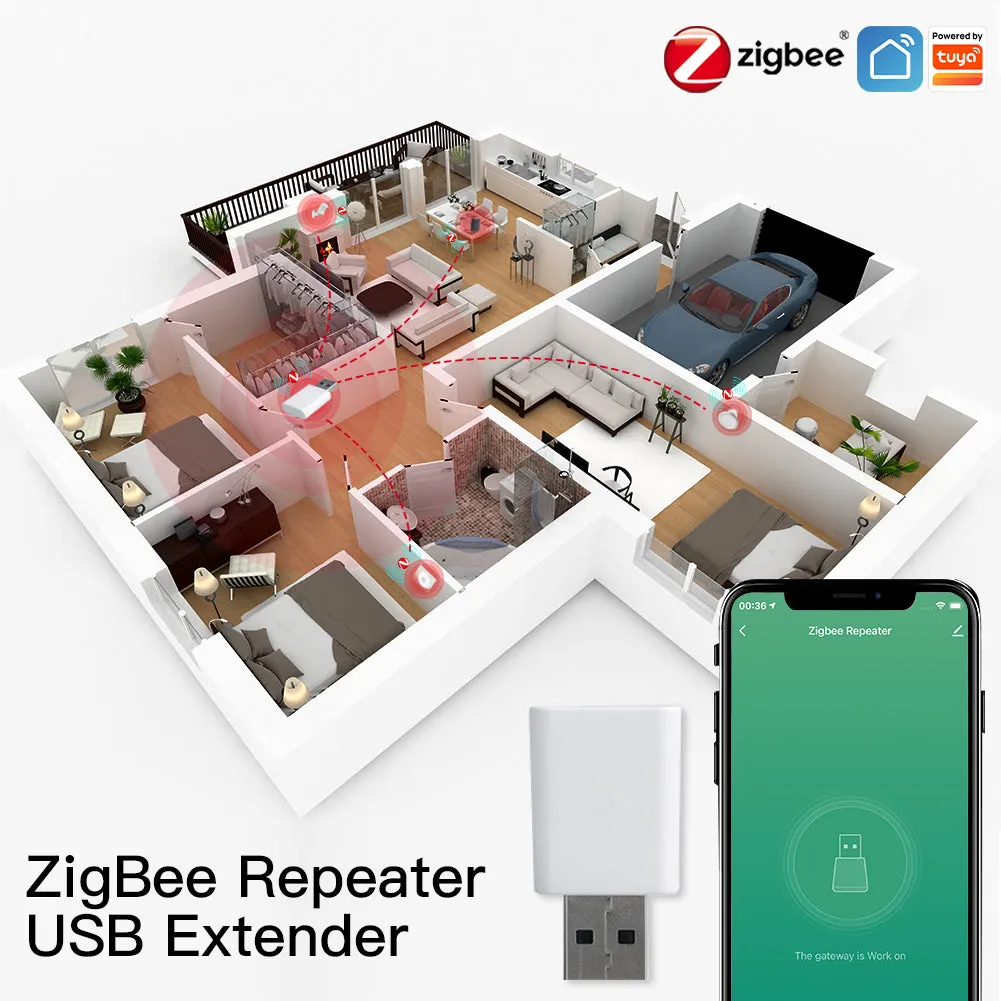 Zigbee signal extender repeater booster